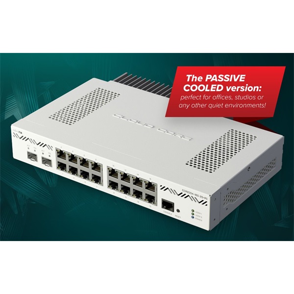 MikroTik CCR2004-16G-2S+PC 16xGbE LAN 2x SFP+ port Cloud Core router