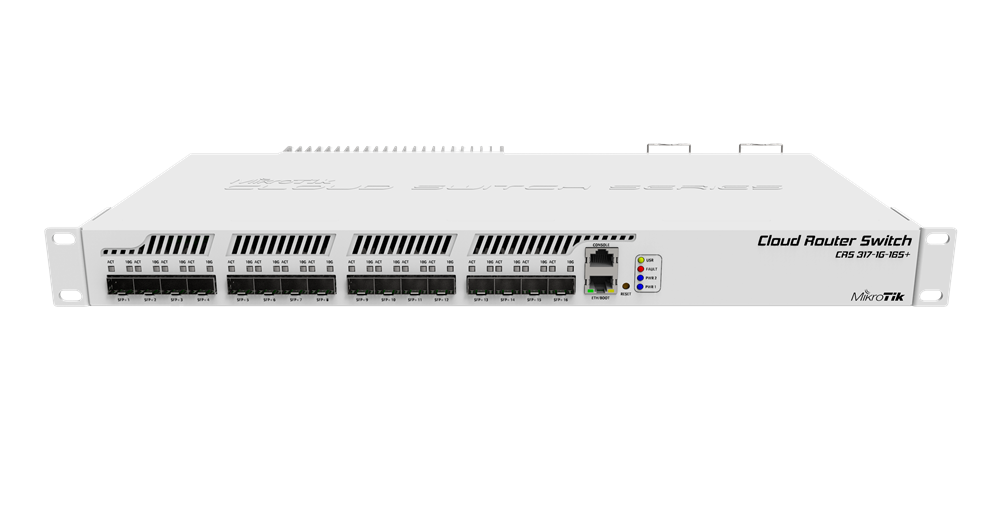 MikroTik CRS317-1G-16S+RM 1xGbE LAN, 16xSFP+, 19" Rackmount Cloud Router Switch