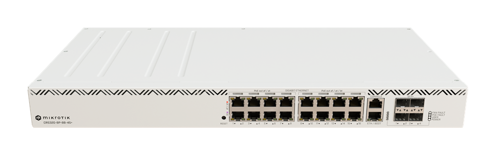 MikroTik CRS320-8P-8B-4S+RM 17port GbE LAN PoE 4xSFP+ port Rackmount Cloud Router Switch