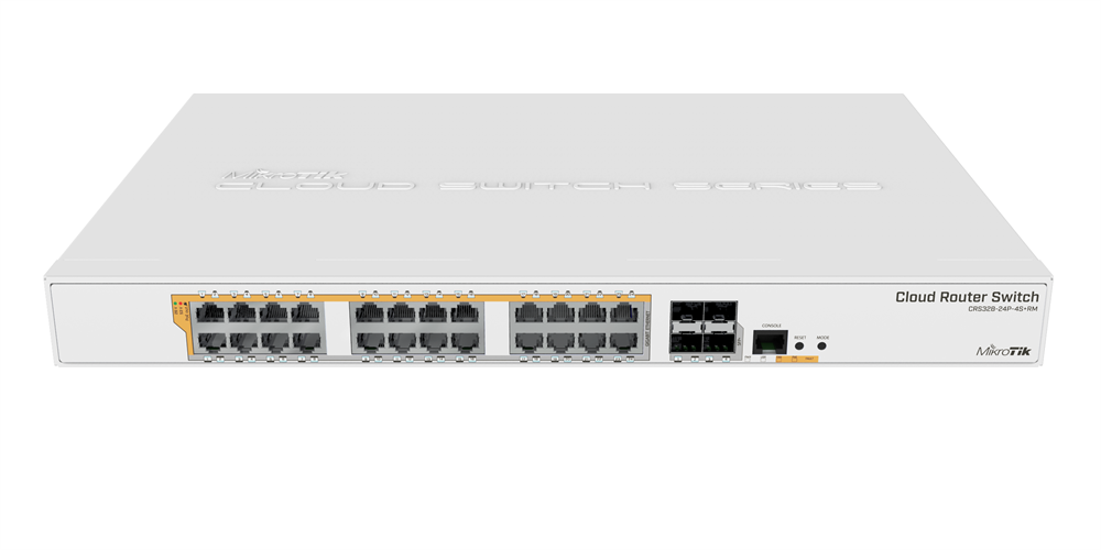 MikroTik CRS328-24P-4S+RM 24port GbE LAN PoE 4xSFP+ port Rackmount Cloud Router Switch