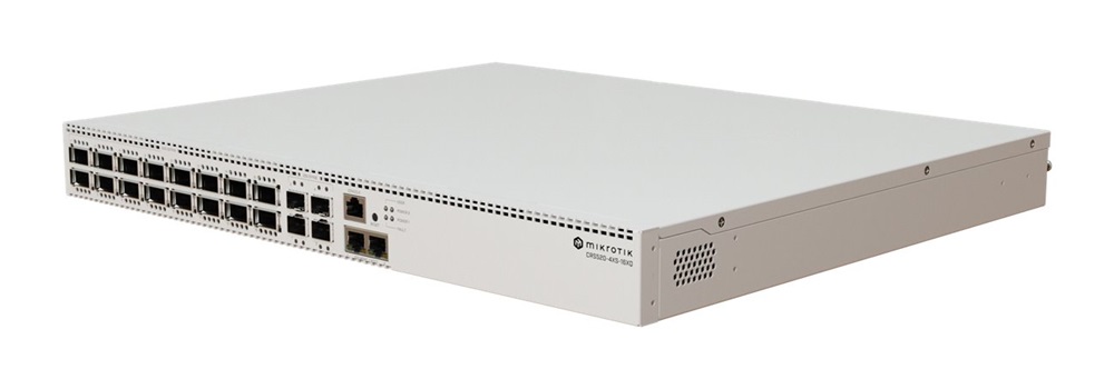MikroTik CRS520-4XS-16XQ-RM 16x100GbE QSFP28 4x25GbE SFP28 2x10GbE Lan port Rackmount Cloud Router Switch
