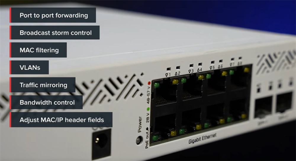 MikroTik CSS610-8P-2S+IN 8xGbE PoE LAN 2xSFP+ port Cloud Smart Switch