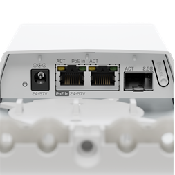 MikroTik FTC21 2xGbE LAN 1x2.5G SFP port IP55 kültéri média konverter