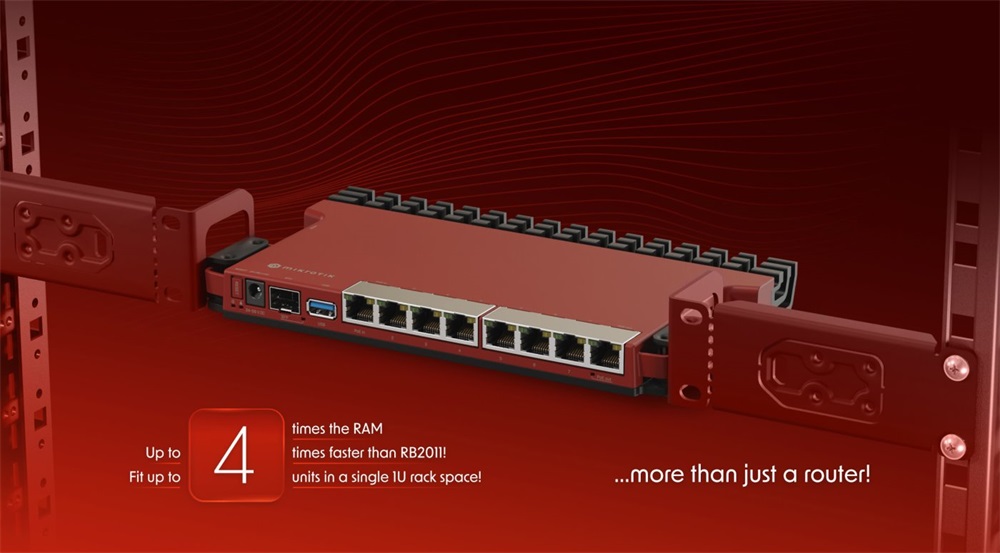 MikroTik L009UiGS-RM 8xGbE LAN 1x 2.5GbE SFP port Smart Router