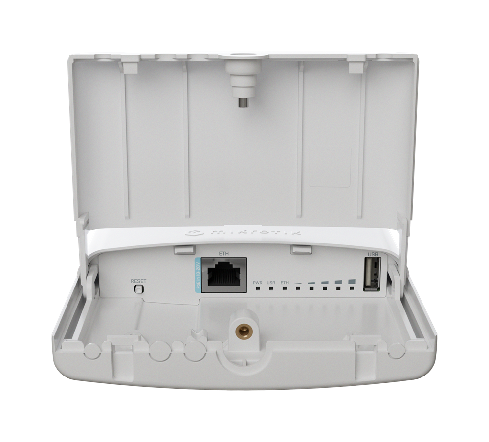 MikroTik L11UG-5HaxD-NB NetBox 5 ax 802.11ax Wi-Fi 6 5GHz beépített rádióval, 2x RSMA csatlakozóval, L4