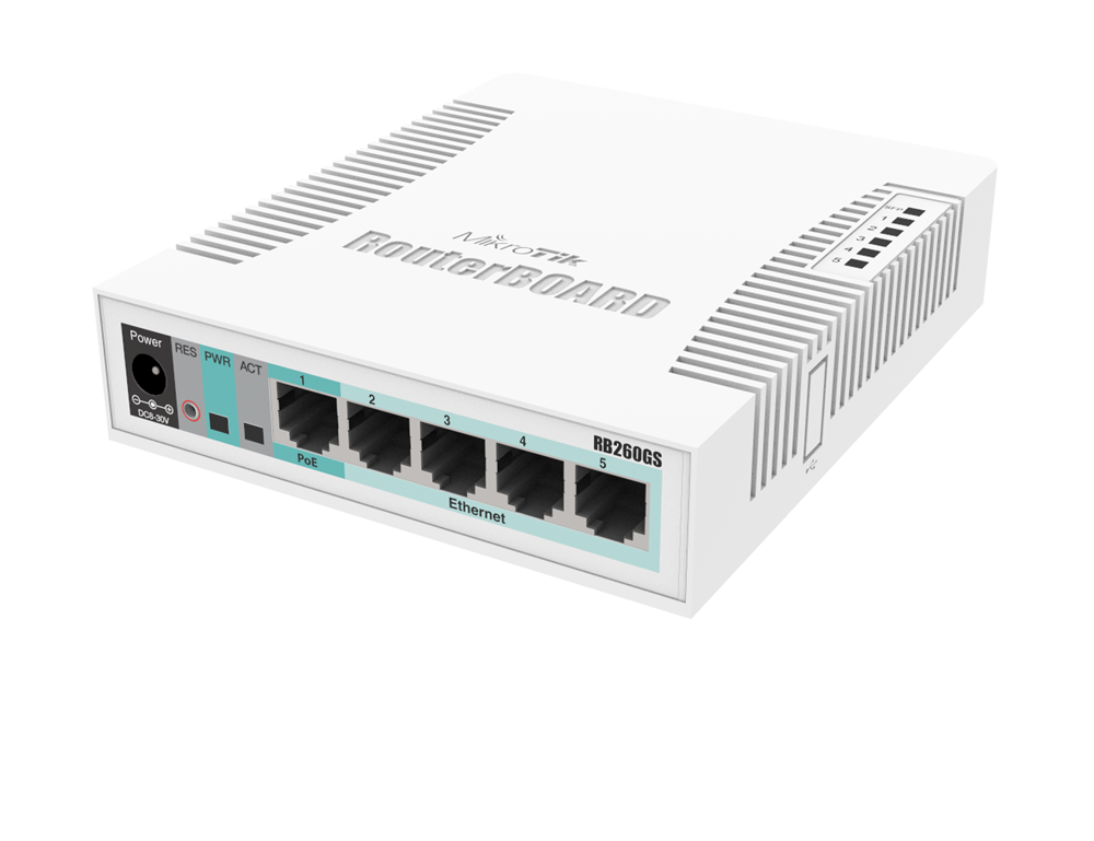 MikroTik RB260GS/CSS106-5G-1S 5port GbE LAN 1port GbE SFP Switch