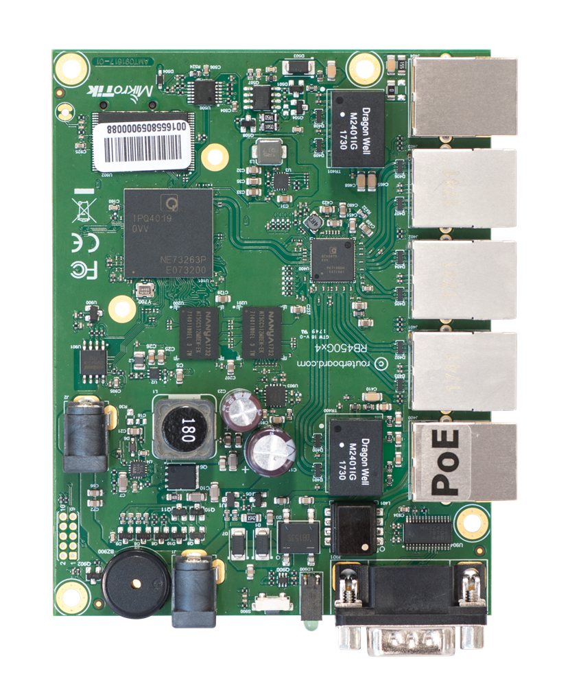 MikroTik RB450Gx4 5x Gbe LAN L5 RouterBoard