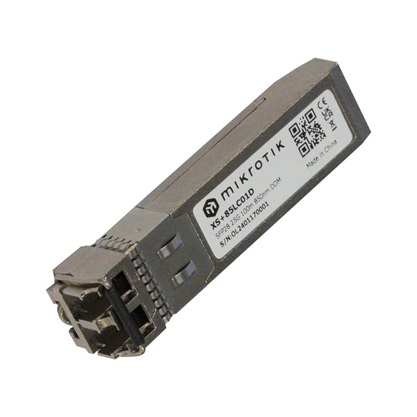 MikroTik XS+85LC01D multimódusú 1/10/25G MM 850nm SFP/SFP+/ LC SFP28 modul