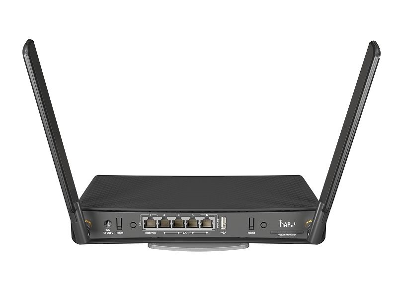MikroTik hAP ac3 RBD53iG-5HacD2HnD AC1200 5xGbE LAN Külső antennás Dual-Band Vezeték nélküli router