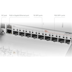 MikroTik netFiber 9 CRS310-1G-5S-4S+OUT 1xGbE LAN, 5xGbE SFP, 4x SFP+ port kültéri Cloud Router Switch