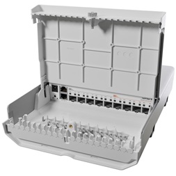 MikroTik netFiber 9 CRS310-1G-5S-4S+OUT 1xGbE LAN, 5xGbE SFP, 4x SFP+ port kültéri Cloud Router Switch