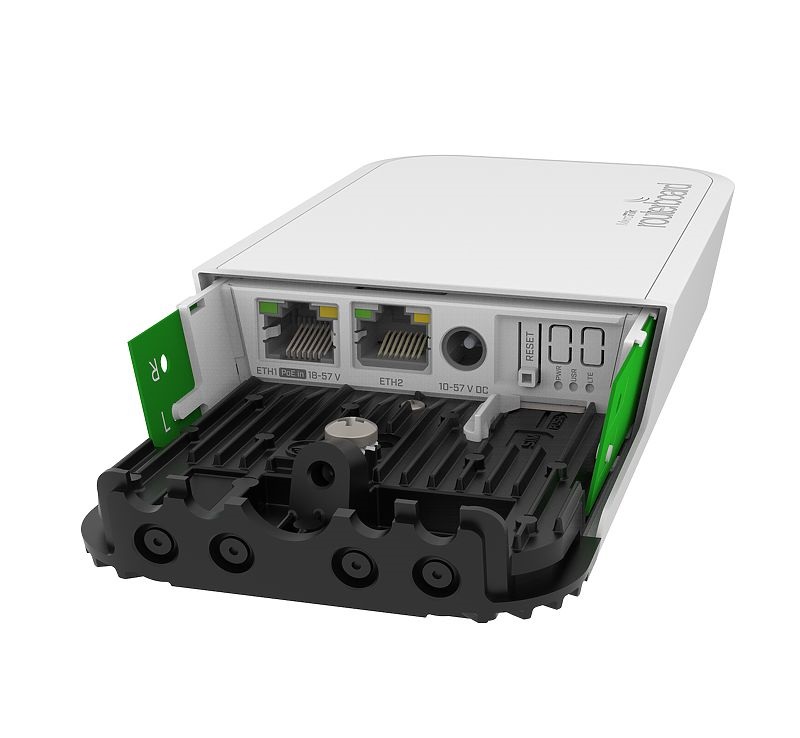 MikroTik wAP ac LTE6 kit 802.11ac 2xGbE LAN kültéri WiFi accesspoint, beépített LTE CAT6 modemmel