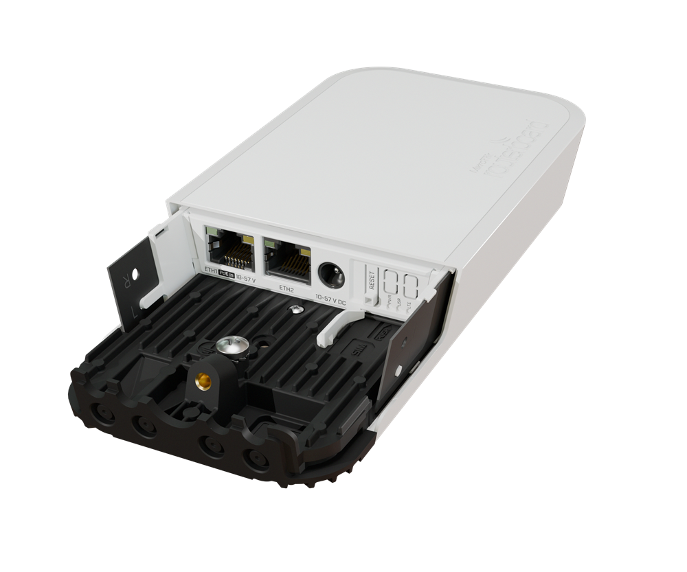 MikroTik wAP ac LTE kit 802.11ac 2xGbE LAN kültéri WiFi accesspoint, beépített LTE modemmel (2024)