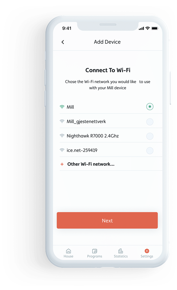 Mill WIFISOCKET3 WiFi beépített termosztáttal rendelkező intelligens konnektor