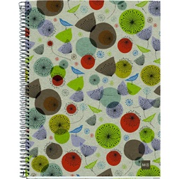 Miquelrius Ecobirds A5 4x30lapos vonalas spirálfüzet