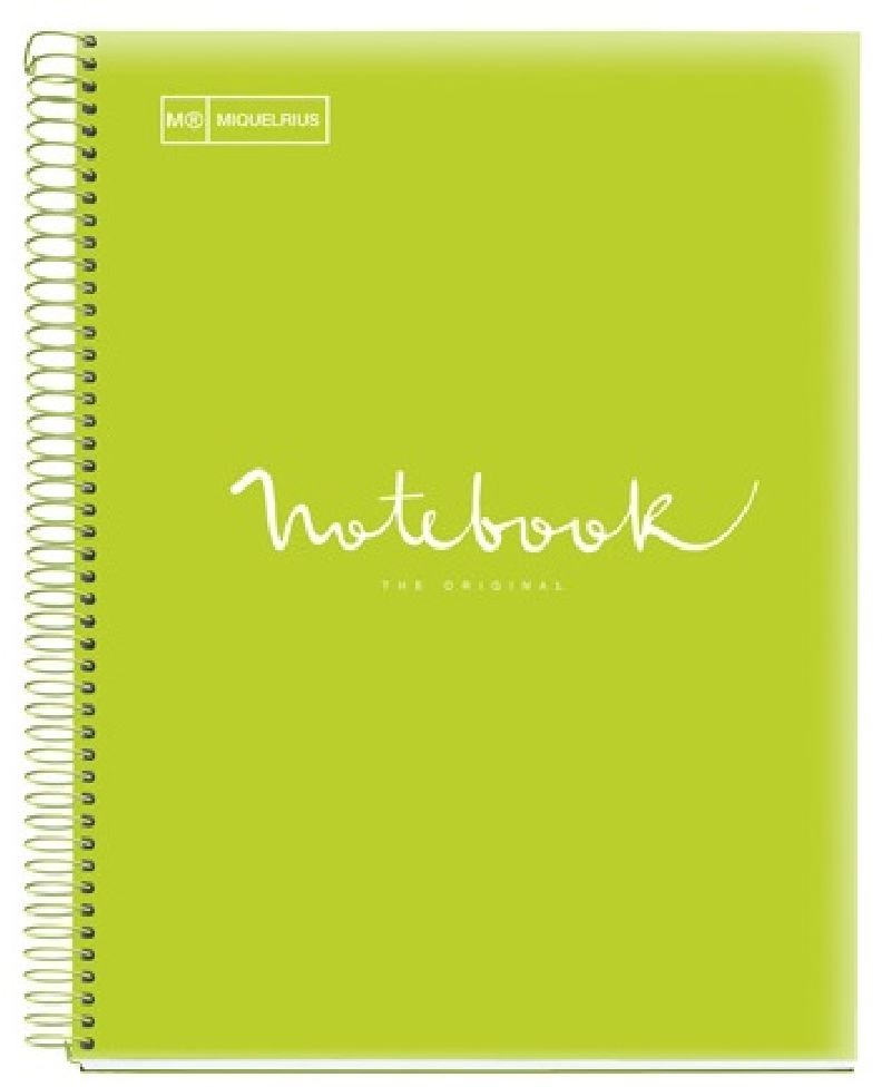 Miquelrius Emotions A5 PP 120 lapos lime vonalas spirálfüzet