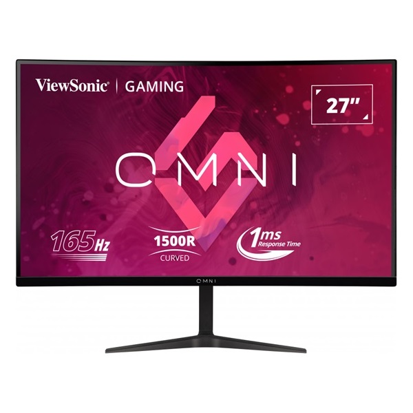 ViewSonic 27" VX2718-2KPC-mhd QHD VA 165Hz DP/HDMI ívelt gamer monitor