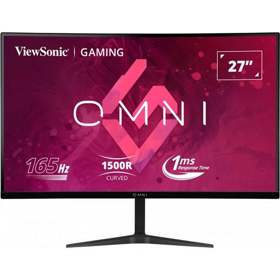 ViewSonic 27" VX2718-2KPC-mhd QHD VA 165Hz DP/HDMI ívelt gamer monitor
