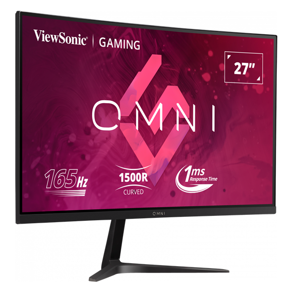 ViewSonic 27" VX2718-2KPC-mhd QHD VA 165Hz DP/HDMI ívelt gamer monitor
