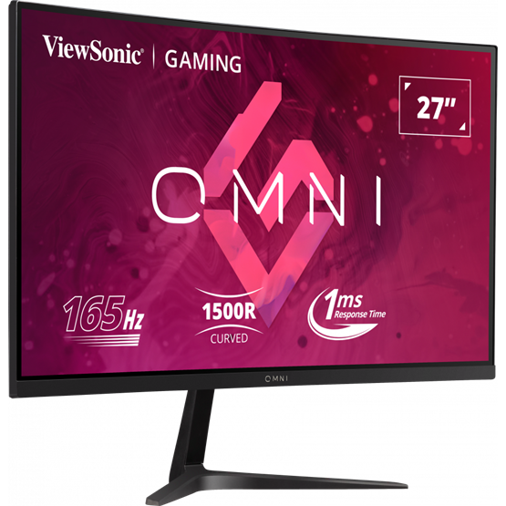 ViewSonic 27" VX2718-2KPC-mhd QHD VA 165Hz DP/HDMI ívelt gamer monitor