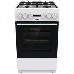 Mora K4255CW fehér, szabadonálló, gáz, kombinált, főzőzóna:4, sütőtér:70L, tűzhely