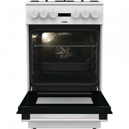 Mora K4255CW fehér, szabadonálló, gáz, kombinált, főzőzóna:4, sütőtér:70L, tűzhely