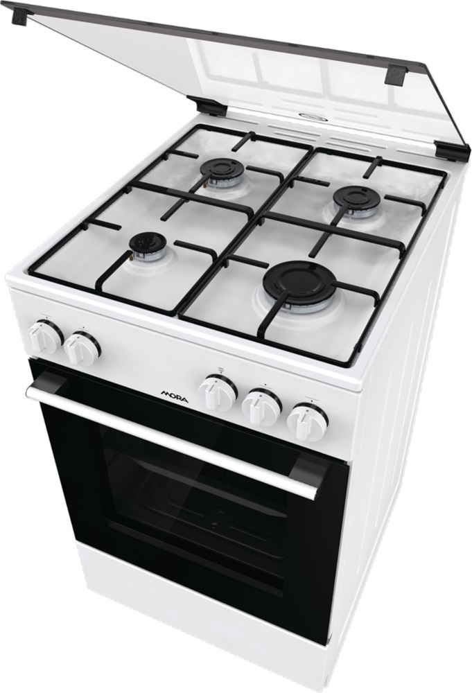 Mora P2241AW fehér, szabadonálló, gáz, főzőzóna: 4, sütő:70L, tűzhely