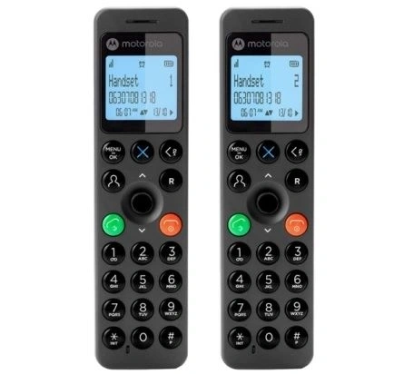 Motorola DOT202 fekete dect telefon