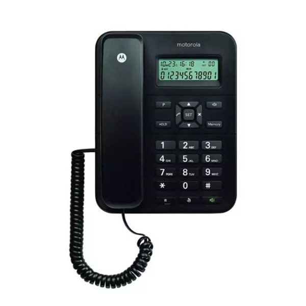 Motorola CT202 fekete vezetékes asztali telefon