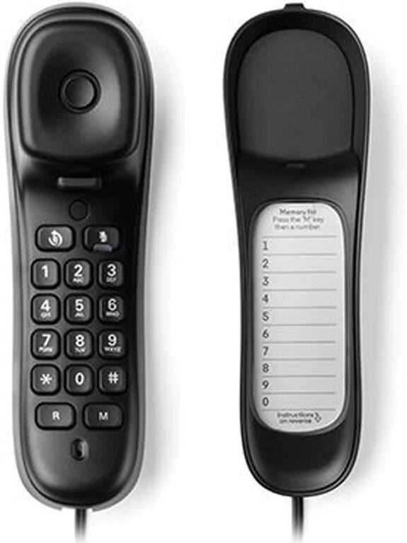 Motorola CT50 fekete falra szerelhető vezetékes telefon