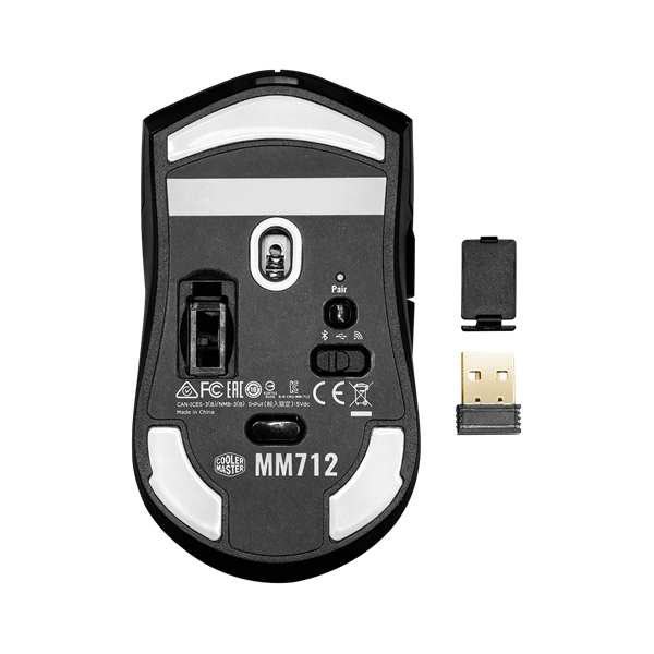 Mouse Cooler Master MM712 Hybrid Mouse - Gaming egér - Fekete - MM-712-KKOH1
