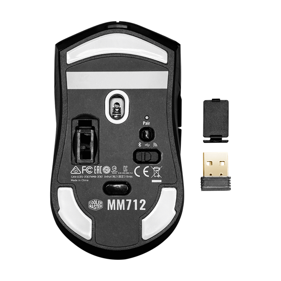 Mouse Cooler Master MM712 Hybrid Mouse - Gaming egér - Fekete - MM-712-KKOH1