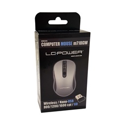 Mouse LC Power LC-M718GW egér - Fekete/Antracit