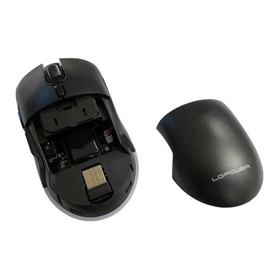Mouse LC Power LC-M900B-C-W Vezeték nélküli Egér - Fekete