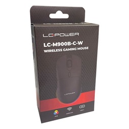 Mouse LC Power LC-M900B-C-W Vezeték nélküli Egér - Fekete