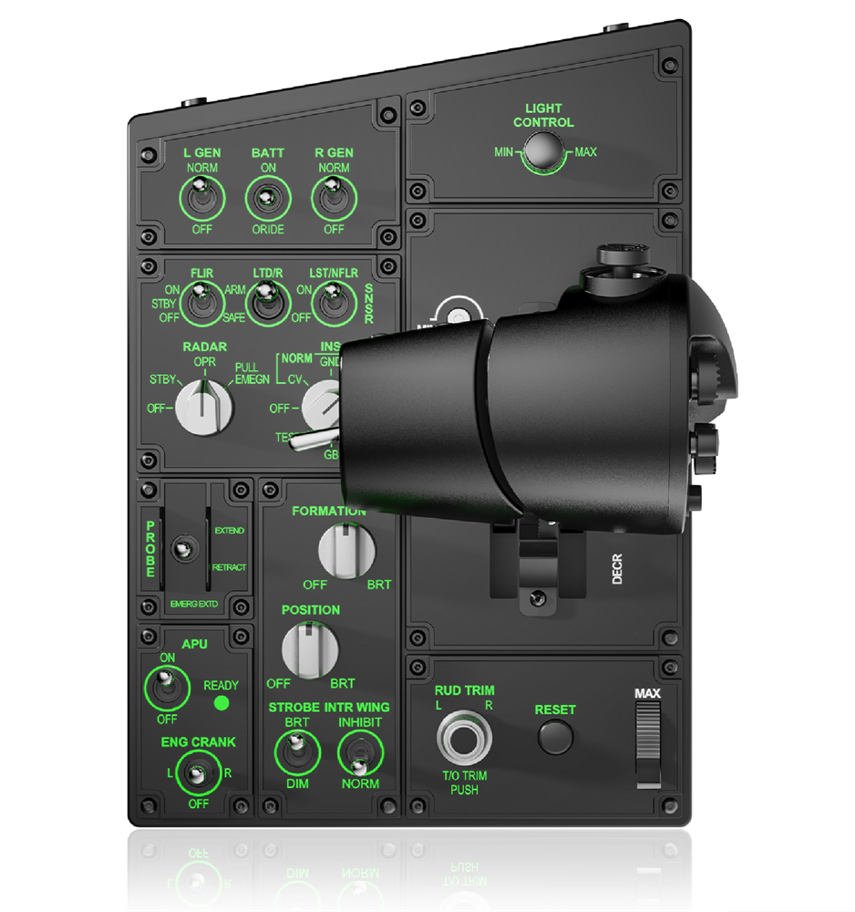 Moza Racing AS008 Flight Throttle Panel, Hall effect MTP gázkar