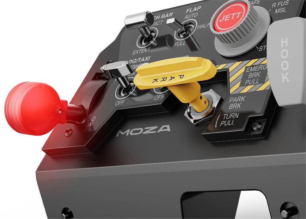 Moza Racing AS009 Flight Control Panel, Hall effect MTLP vezérlő