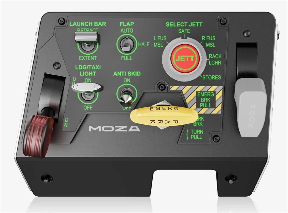 Moza Racing AS009 Flight Control Panel, Hall effect MTLP vezérlő