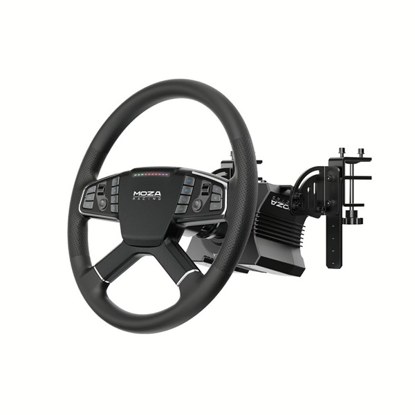 Moza Racing Trucking PC szimulátor szett - Kamion/Traktor, DD, R5 bázis, TSW kormány, SR-P Lite pedál, bilincs