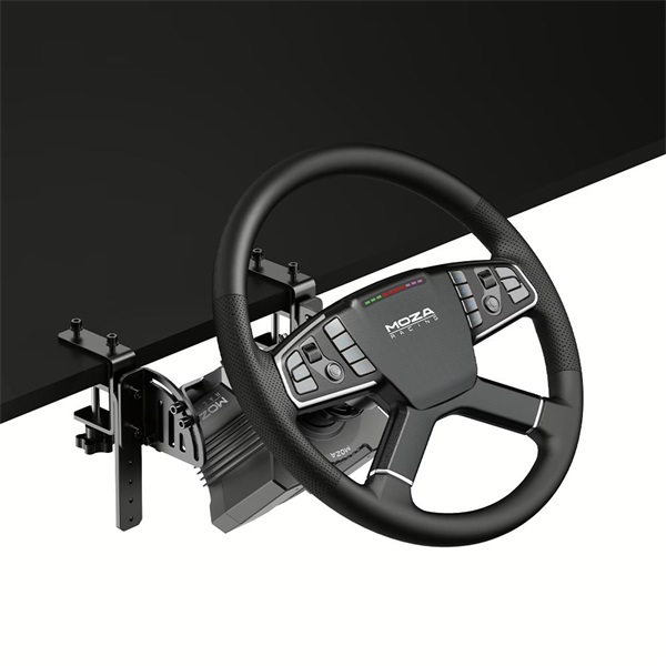 Moza Racing Trucking PC szimulátor szett - Kamion/Traktor, DD, R5 bázis, TSW kormány, SR-P Lite pedál, bilincs