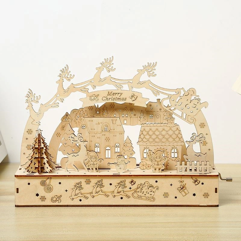 Multiversum 3D Fa Chrismtas Diorama with light 3D puzzle