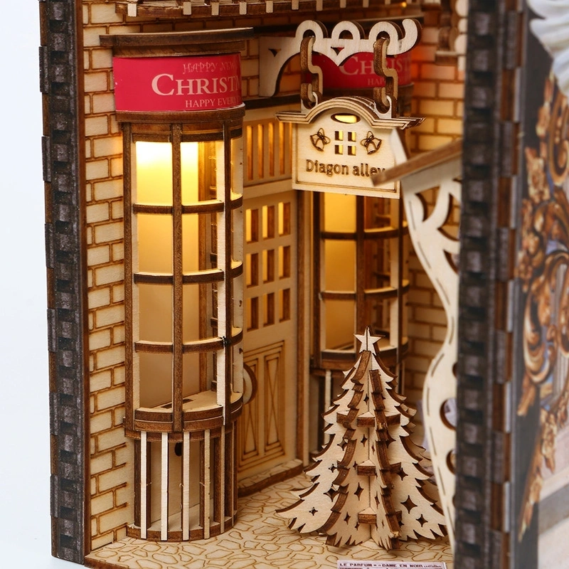 Multiversum 3D Fa Diagon Cristmass Alley Diorama / Bookend 3D puzzle