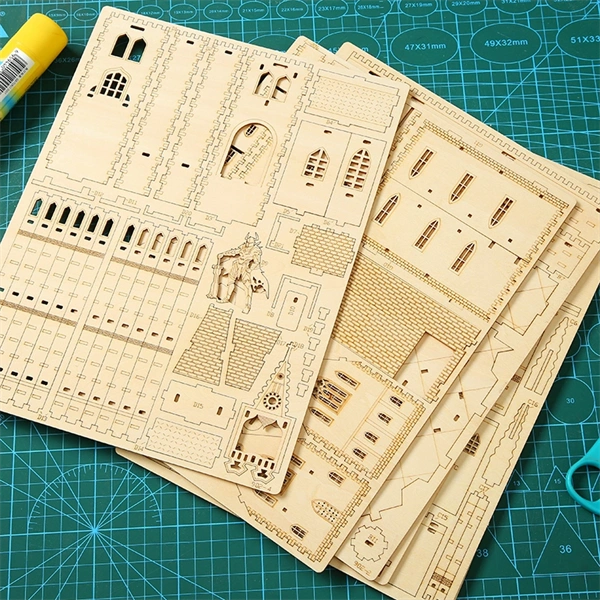 Multiversum 3D Fa Knight Castle Diorama 3D puzzle