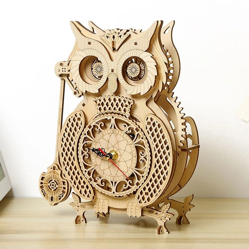 Multiversum 3D Fa Owl Clock 3D puzzle
