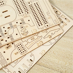 Multiversum 3D Fa Pirate Ship Clock 3D puzzle