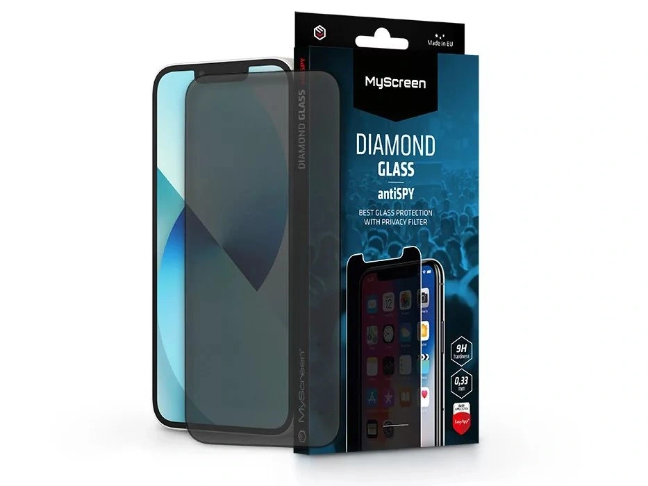 MyScreen MS202039 antiSPY Apple iPhone 13/13 Pro üvegfólia beteketintés elleni védelemmel