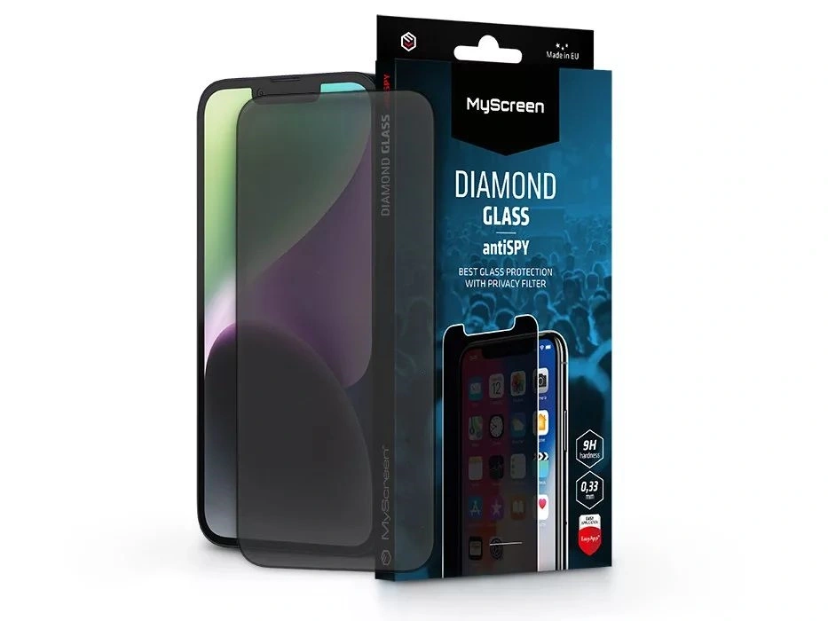 MyScreen MS213165 antiSPY Apple iPhone 14 üvegfólia beteketintés elleni védelemmel