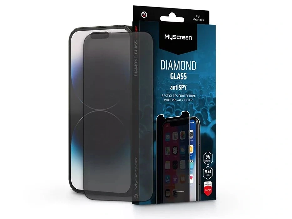 MyScreen MS213189 antiSPY Apple iPhone 14 Pro Max üvegfólia beteketintés elleni védelemmel