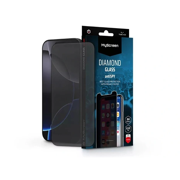 MyScreen MS240741 antiSPY Apple iPhone 16 Pro üvegfólia beteketintés elleni védelemmel