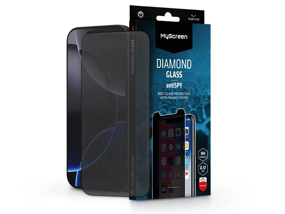 MyScreen MS240741 antiSPY Apple iPhone 16 Pro üvegfólia beteketintés elleni védelemmel
